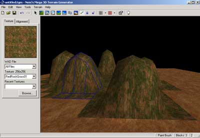 Terrain textured in nems