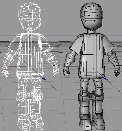 Wireframes of my model,